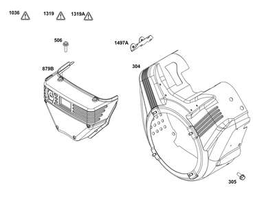 Part Location Diagram of 847943 Briggs and Stratton Cover,Carburetor/Efi